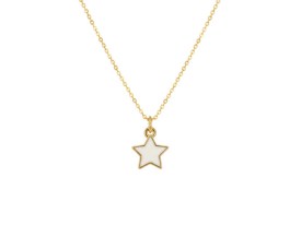 Dije Esmaltado Estrellas Blancas x 5 unidades